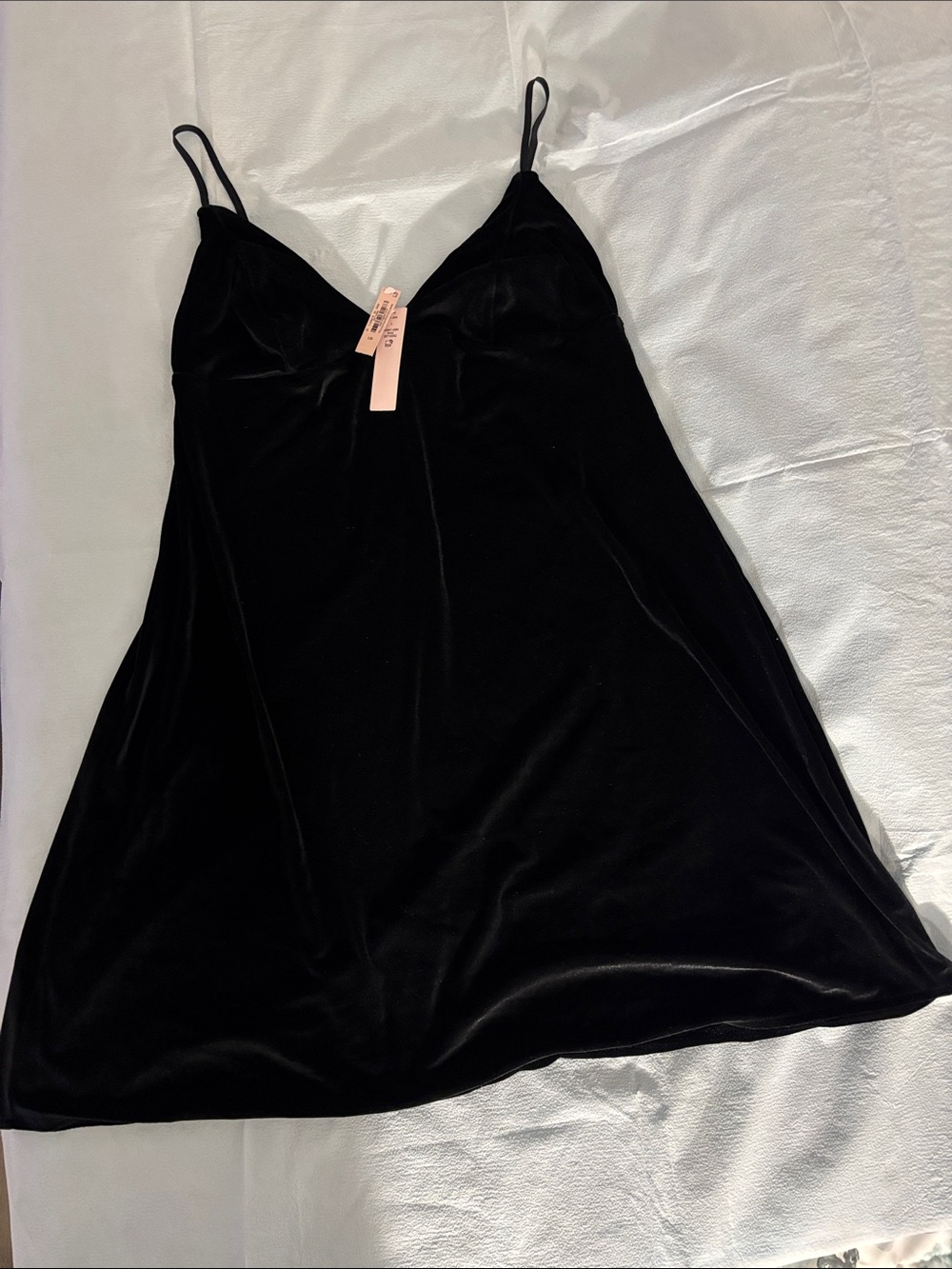 Victoria’s Secret Black Velvet Slip Dress - Women Intimates & Sleepwear